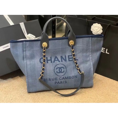 Chanel Einkaufstasche A66941 blau