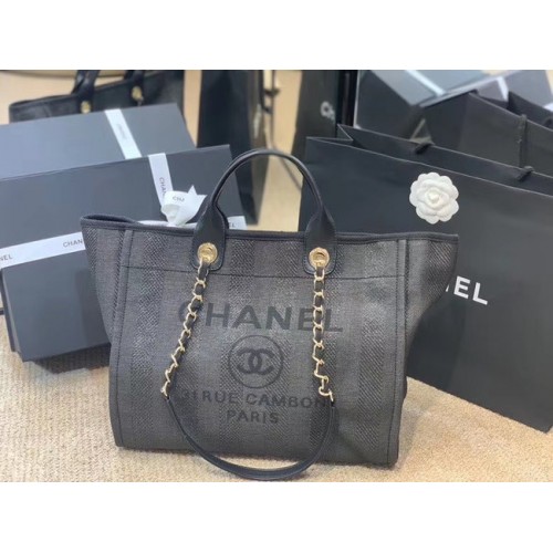 Chanel Einkaufstasche A66941 dunkelblau