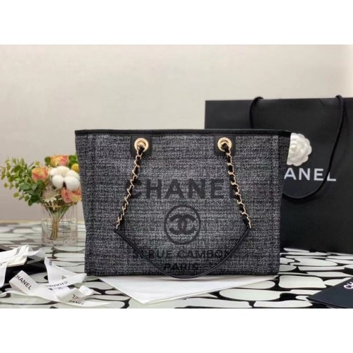 Chanel Einkaufstasche MM A67001 schwarz