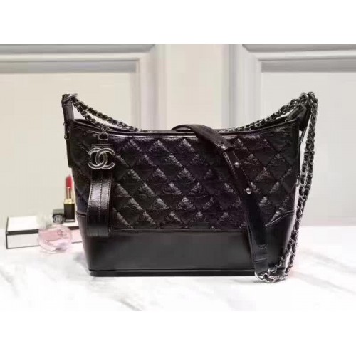 Chanel Umhängetasche Schafsleder A843567 Schwarz