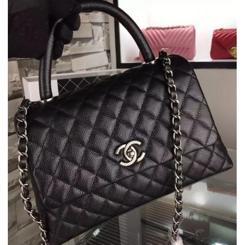 Chanel Umhängetasche Original Kaviarleder A7779 Schwarz