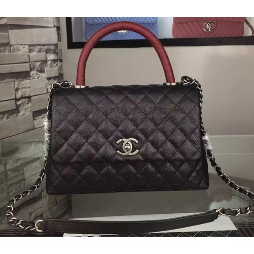 Chanel Umhängetasche Original Caviar Leather A7780 Schwarz