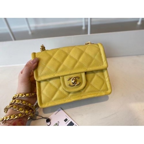 Chanel Umhängetasche AS2356 gelb