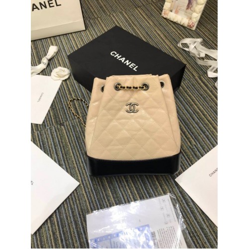 Chanel Gabrielle Kleiner Rucksack A94485 Beige&schwarz