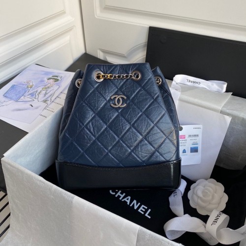 Chanel Gabrielle kleiner Rucksack A94485 blau