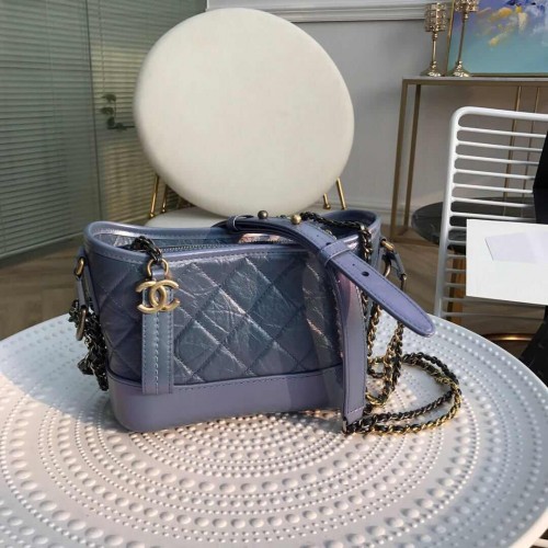 Chanel gabrielle kleine Hobo-Tasche A91810 blau