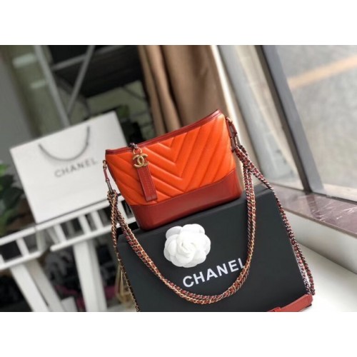 Chanel gabrielle kleine Hobo-Tasche A91810 orange