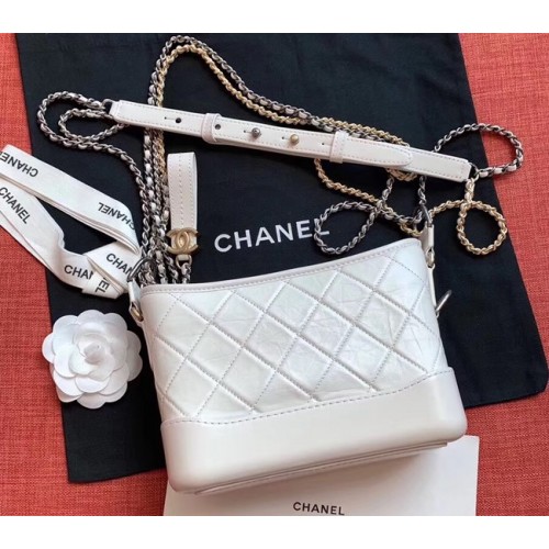 Chanel gabrielle kleine Hobo-Tasche A91810 weiß