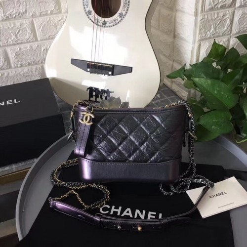 Chanel Gabrielle kleine Hobo Bag B91810 hellschwarz