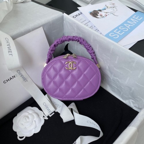 Chanel Tasche aus Lammleder mit Henkel AP27301 Lila