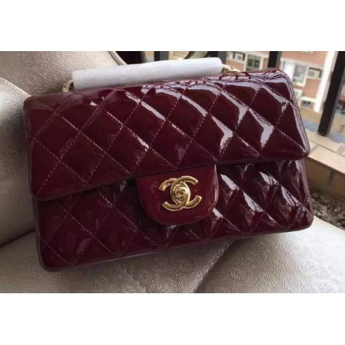 Chanel Mini Classic Flap Bag Original Patent A1116 Burgund