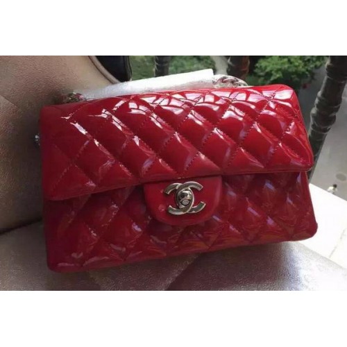 Chanel Mini Classic Flap Bag Original Patent A1116 Rot