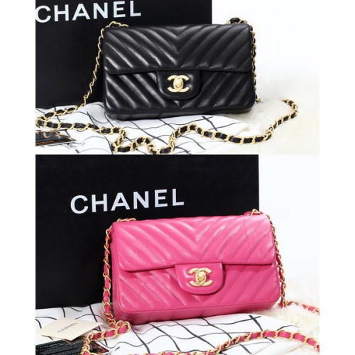 Chanel Mini Classic Flap Bag Original Schaffell CHA1116 Gold