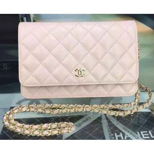 Chanel Mini Flap Bag Pink Cannage Muster A8373 Gold