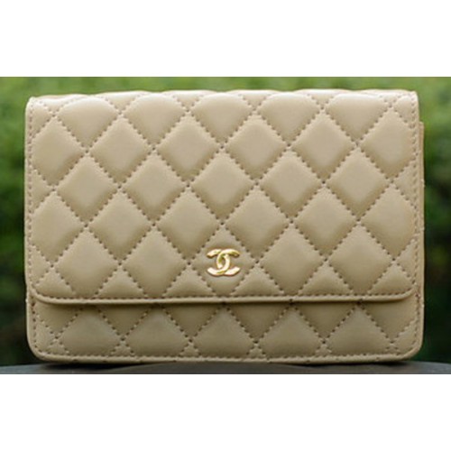 Chanel Mini Flap Bags Aprikose Schafsleder A33814 Gold