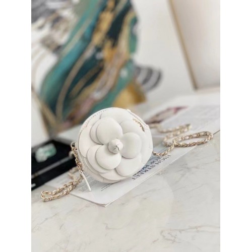 Chanel Mini Umhängetasche Original Leder 82121 weiß