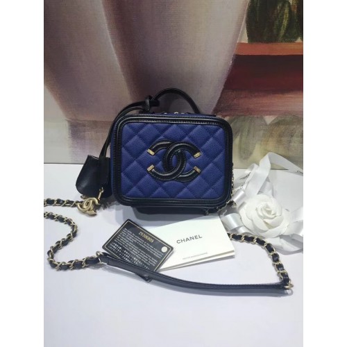 Chanel Mini Kosmetikkoffer Original A93342 blau