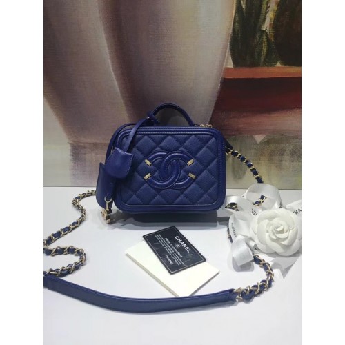 Chanel Mini Kosmetikkoffer Original A93342 blau