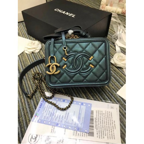 Chanel Mini Kosmetikkoffer Original A93342 grün
