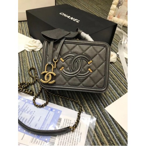 Chanel Mini Kosmetikkoffer Original A93342 schwarz