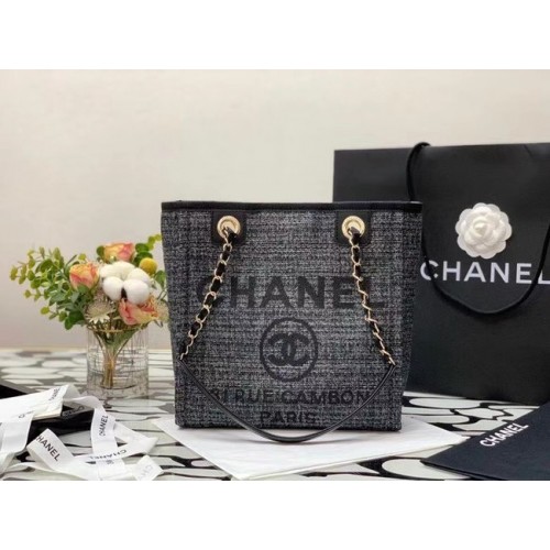 Chanel kleine Einkaufstasche A66940 schwarz