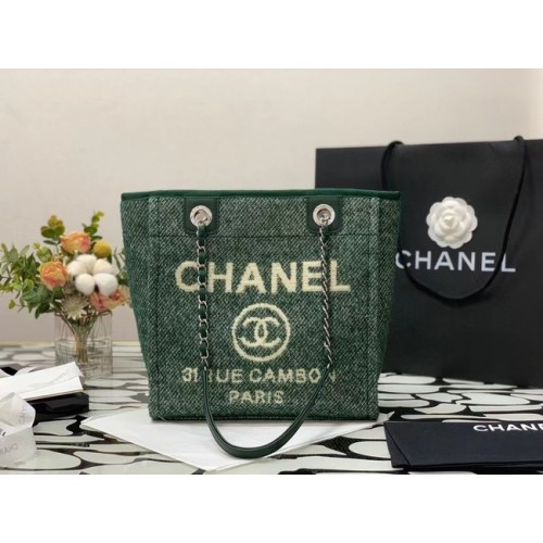 Chanel kleine Einkaufstasche A66940 grün