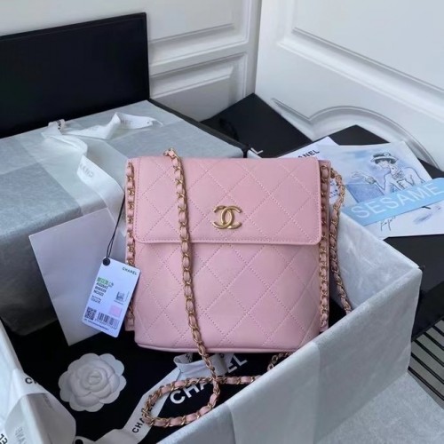 Chanel kleine Hobo-Tasche AS2543 AS2542 rosa