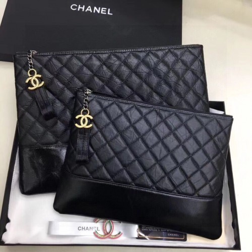 Chanle Tasche aus genarbtem Originalleder C20314 Schwarz