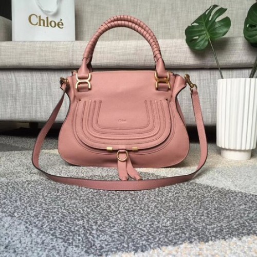 Chloe Marcie Original Tasche aus Kalbsleder mit Griff oben 166320 Rosa