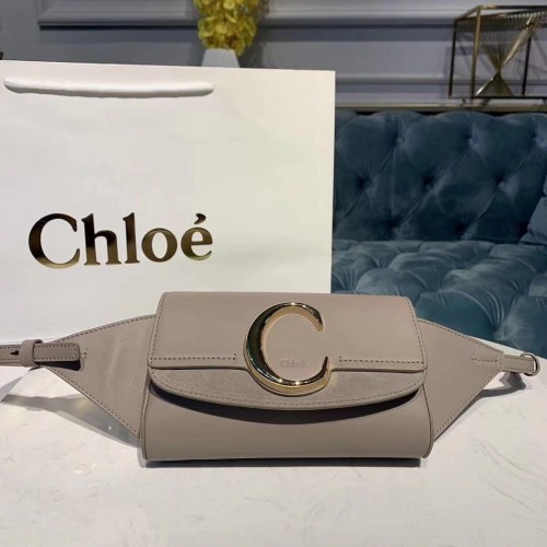 Chloe Original Ledergürteltasche 3S036 grau