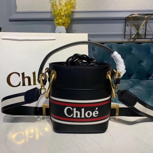 Chloe Roy Mini Bucket Bag Glattleder 3S508 Schwarz
