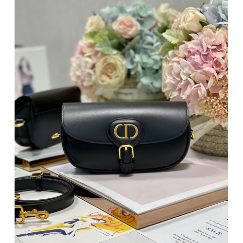 DIOR BOBBY EAST-WEST BAG Box Kalbsleder M9317S Schwarz