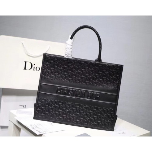 DIOR BOOK TOTE BAG AUS MEHRFARBIGEM KALBSLEDER M1286 schwarz