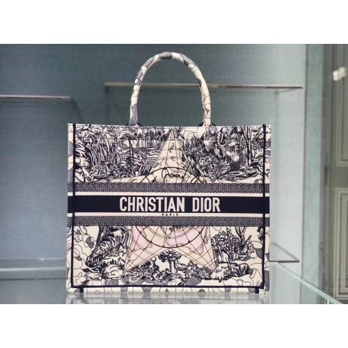 DIOR BOOK TOTE BESTICKTE CANVASTASCHE C1286-16