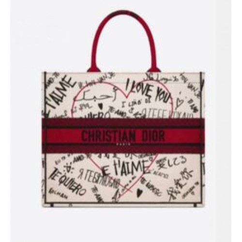 DIOR BOOK TOTE BESTICKTE CANVASTASCHE C1286-19