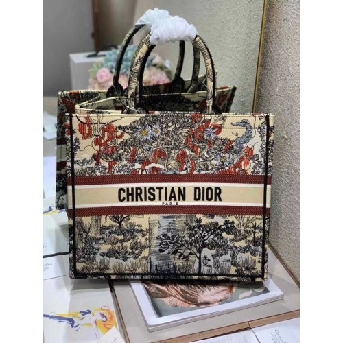 DIOR BOOK TOTE BESTICKTE CANVASTASCHE C1287-10