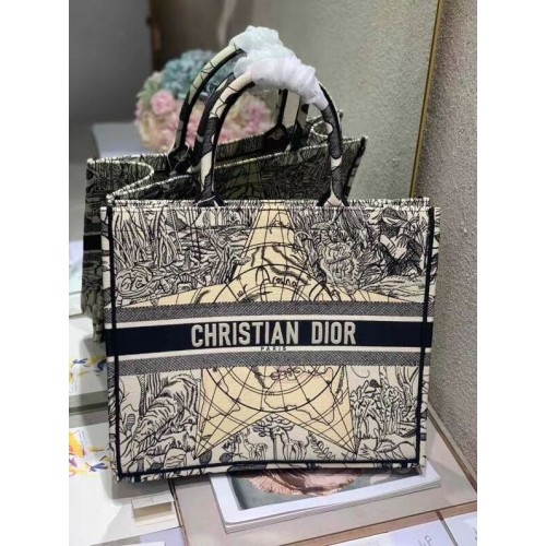 DIOR BOOK TOTE BESTICKTE CANVASTASCHE C1287-14