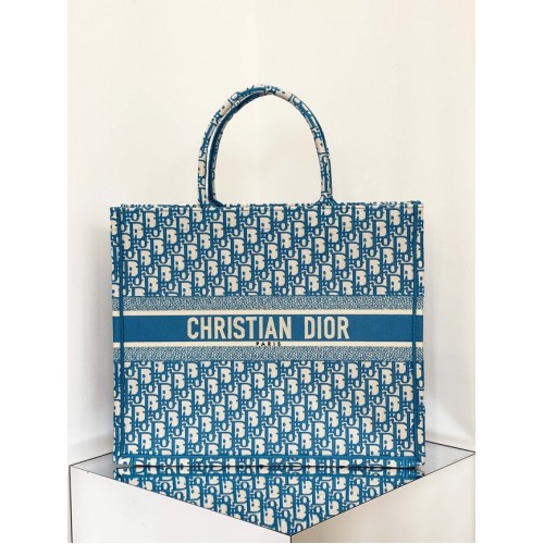 DIOR BOOK TOTE Stickerei C1286-26 blau