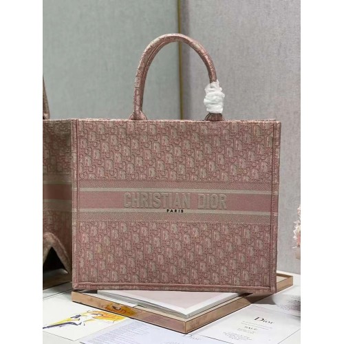 DIOR BOOK TOTE Stickerei C1286-3 Rosa