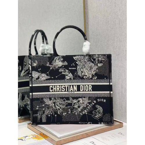 DIOR BOOK TOTE Stickerei C1286-31 schwarz