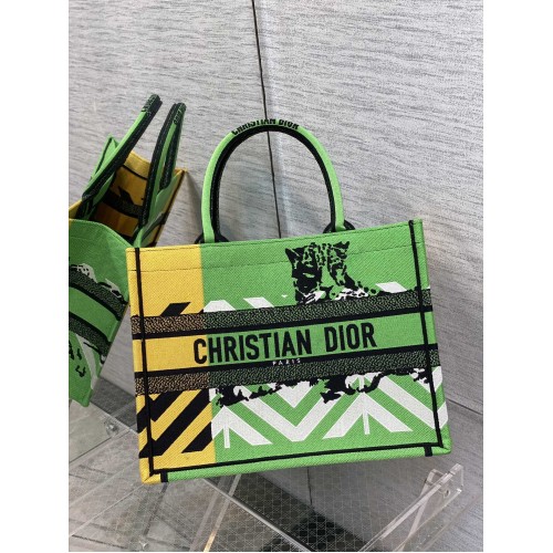 DIOR BOOK TOTE Stickerei C1287-28 grün