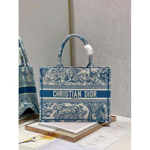 DIOR BOOK TOTE Stickerei C1287-6 blau