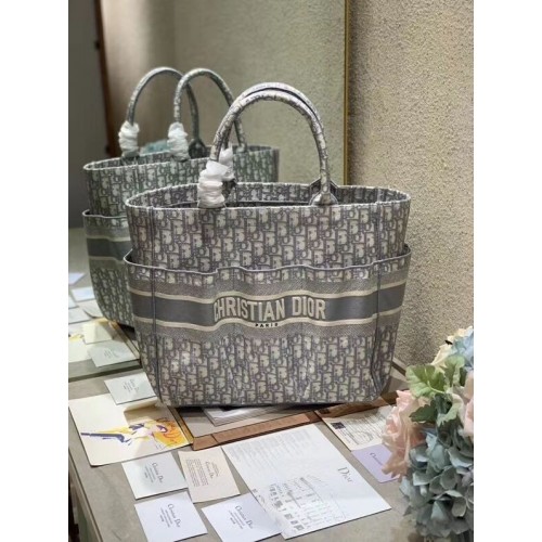 DIOR Strandtasche CANVAS C0175 GRAU