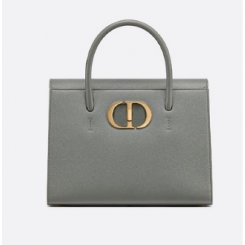 DIOR LARGE ST HONORE TOTE Genarbtes Kalbsleder M9306UBAE grau