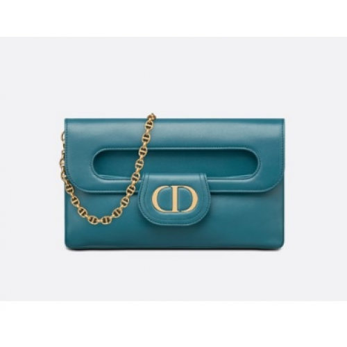 DIOR MEDIUM DIORDOUBLE BAG Kalbsleder mit Farbverlauf M8641U Tiefseeblau Glatt DIOR MEDIUM DIORDOUBLE BAG Kalbsleder mit Farbverlauf M8641U Tiefseeblau Glatt