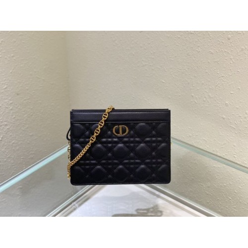 DIOR MINI BOBBY BAG Farbverlauf Cannage Lammleder C4106 schwarz