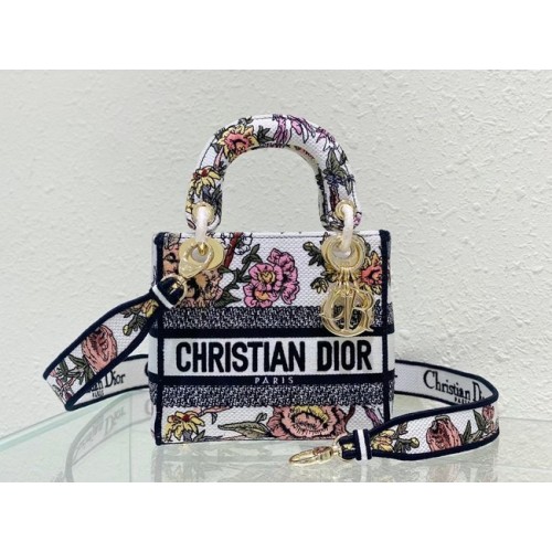 DIOR MINI LADY D-LITE TASCHE Stickerei M0500BZ-1