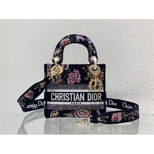 DIOR MINI LADY D-LITE TASCHE Stickerei M0500BZ-4