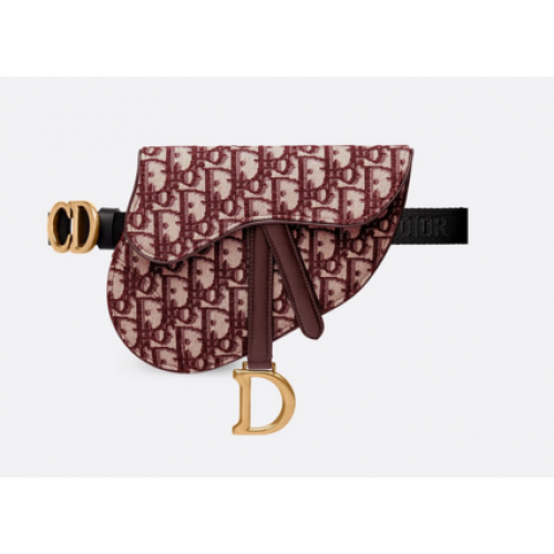 DIOR OBLIQUE SATTELGÜRTELTASCHE S5632CTZQ Burgund