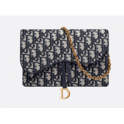DIOR OBLIQUE SATTELCLUTCH S5620C schwarz